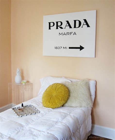 prada sign bedroom